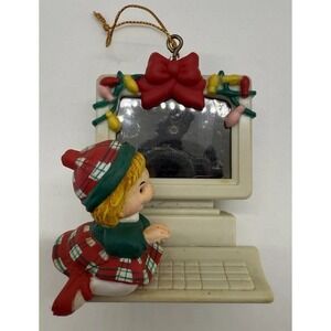 VINTAGE CHRISTMAS 1996 House of Lloyd Around the World Ornament Computer Lights!